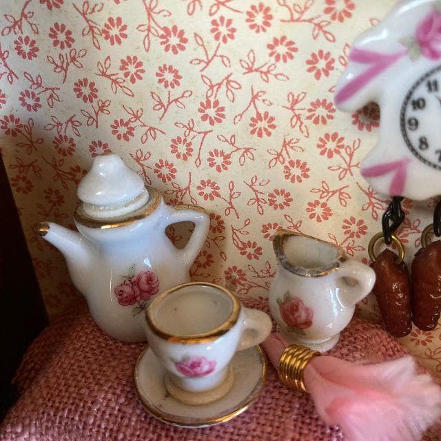 旧西ドイツ ヴィンテージ*ロイターポーセリン*ミニチュア ウォールルーム