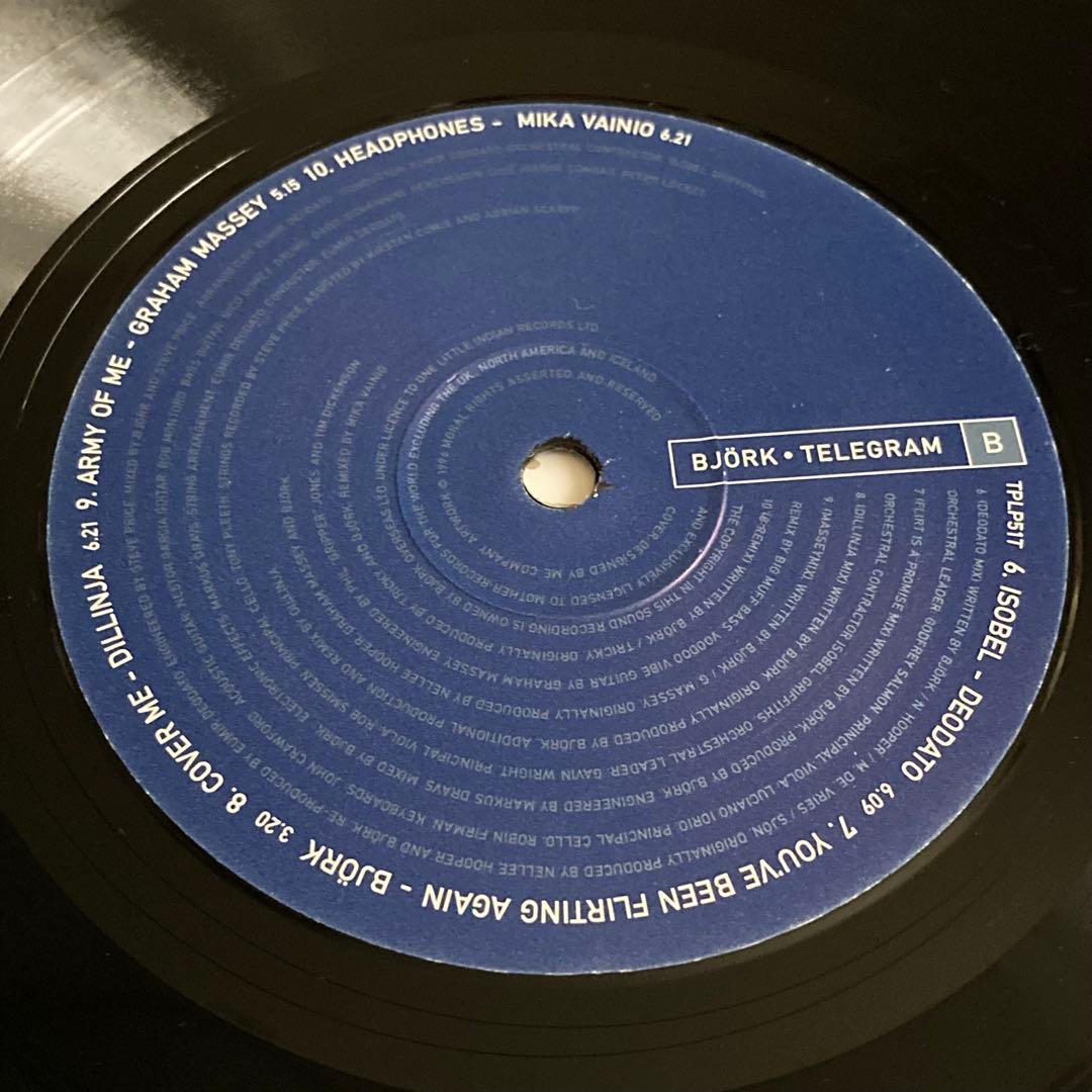 Bjork Telegram 【UKオリジナル盤 LPレコード】