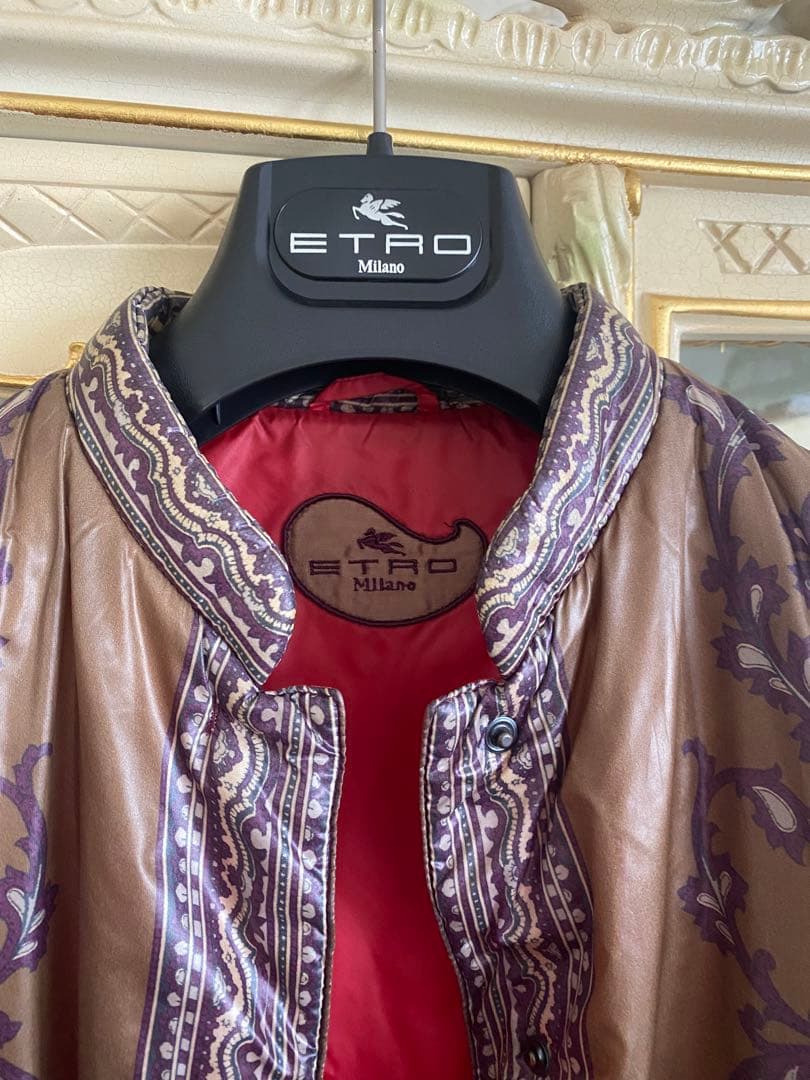 ETRO ペイズリー柄ジャケット ブラウン