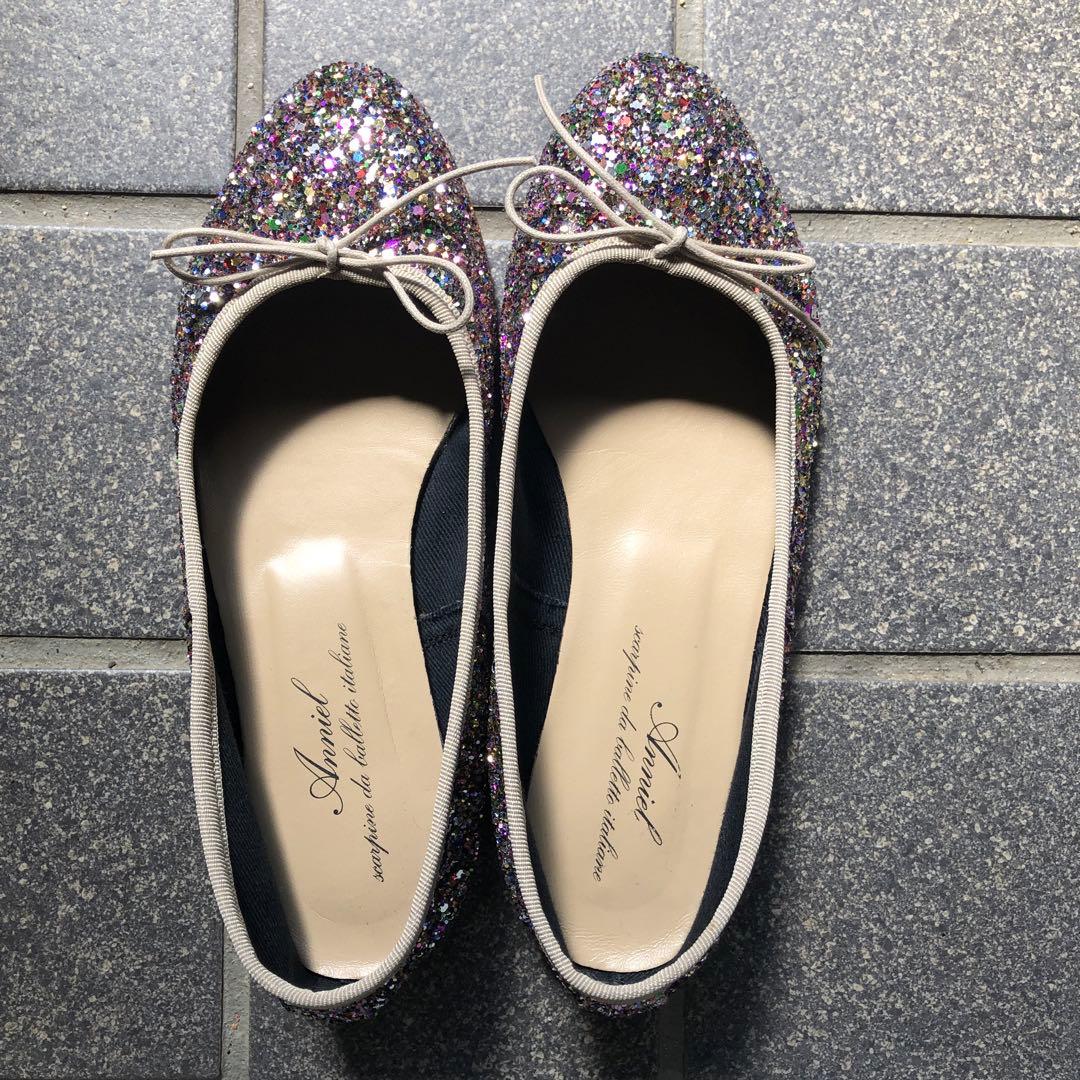 edit for lulu ANNIEL ラメ　バレエシューズ　サイズ35