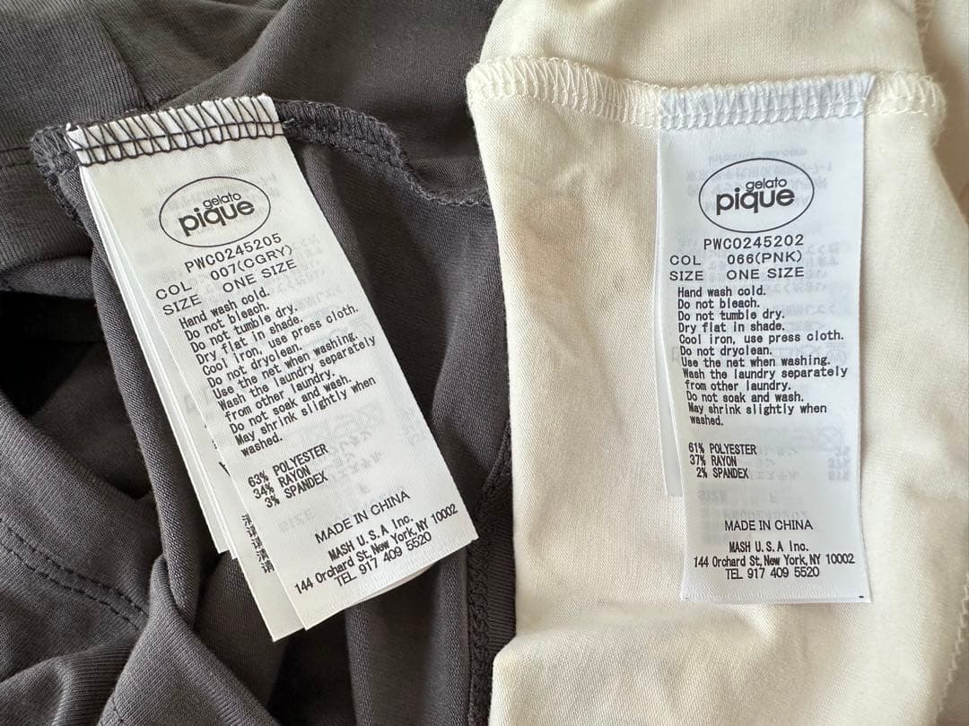 ジェラートピケ　ワンピース　2枚セット　2025福袋　新品　半袖　グレー　ピンク