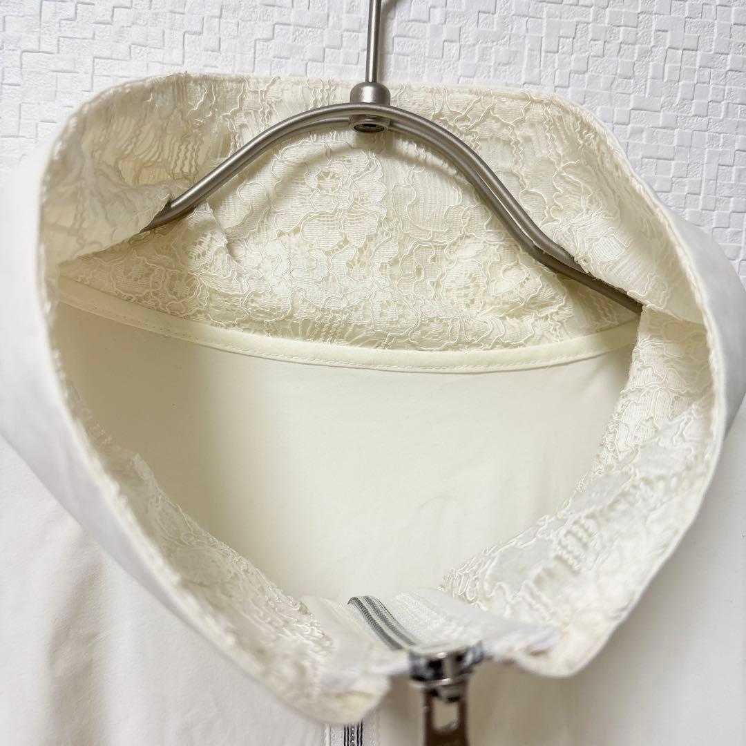 【美品】マスターバニーエディション レース 切替 ブルゾン ゴルフウェア 白 1