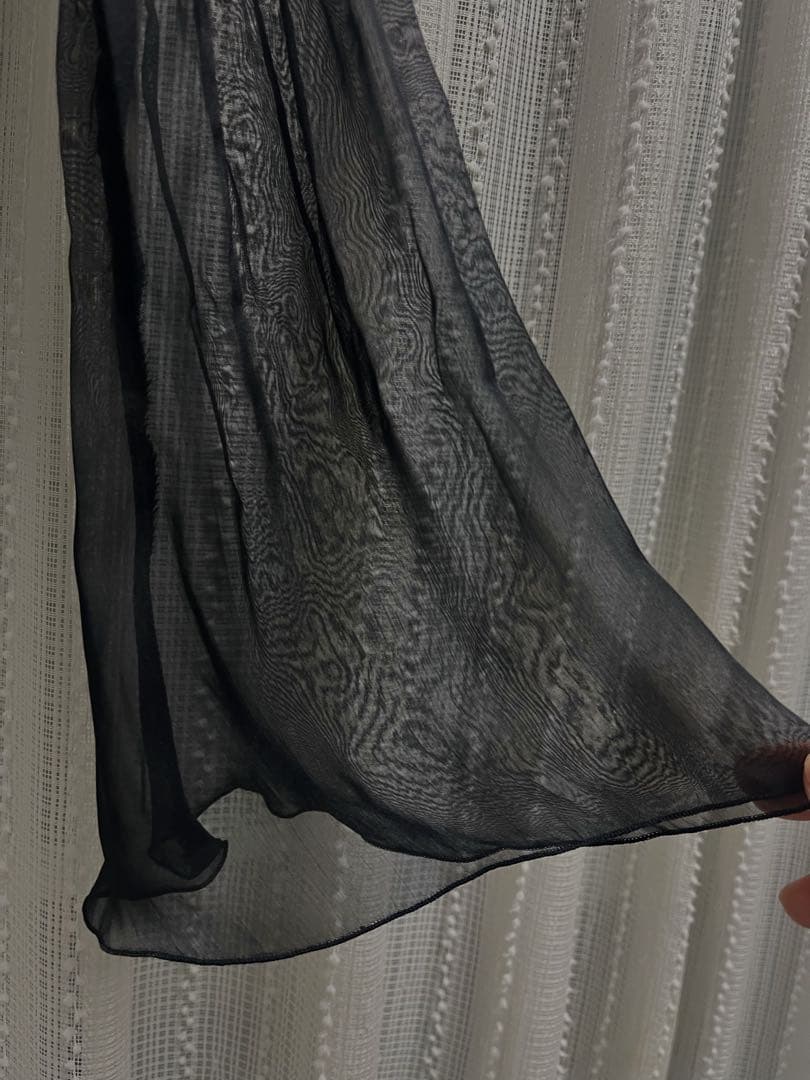 【美品】未使用に近い！社交ダンス　袖シフォン使いトップス