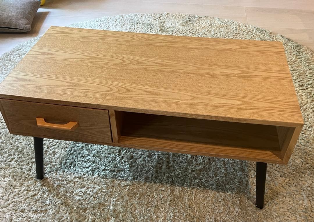 【ほぼ未使用品】ローテーブル/テレビ台　引き出し付き