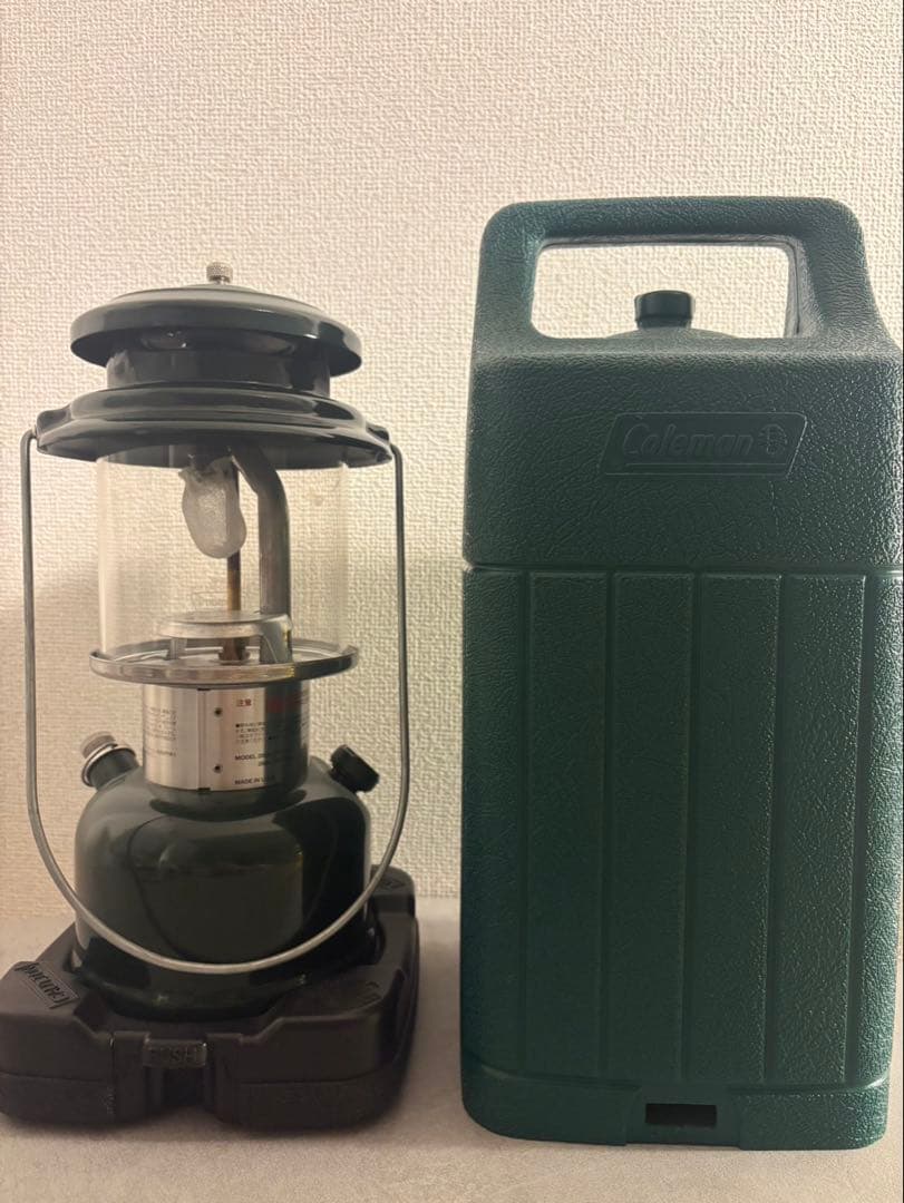 c*7様 Coleman ランタン グリーン ケース付き