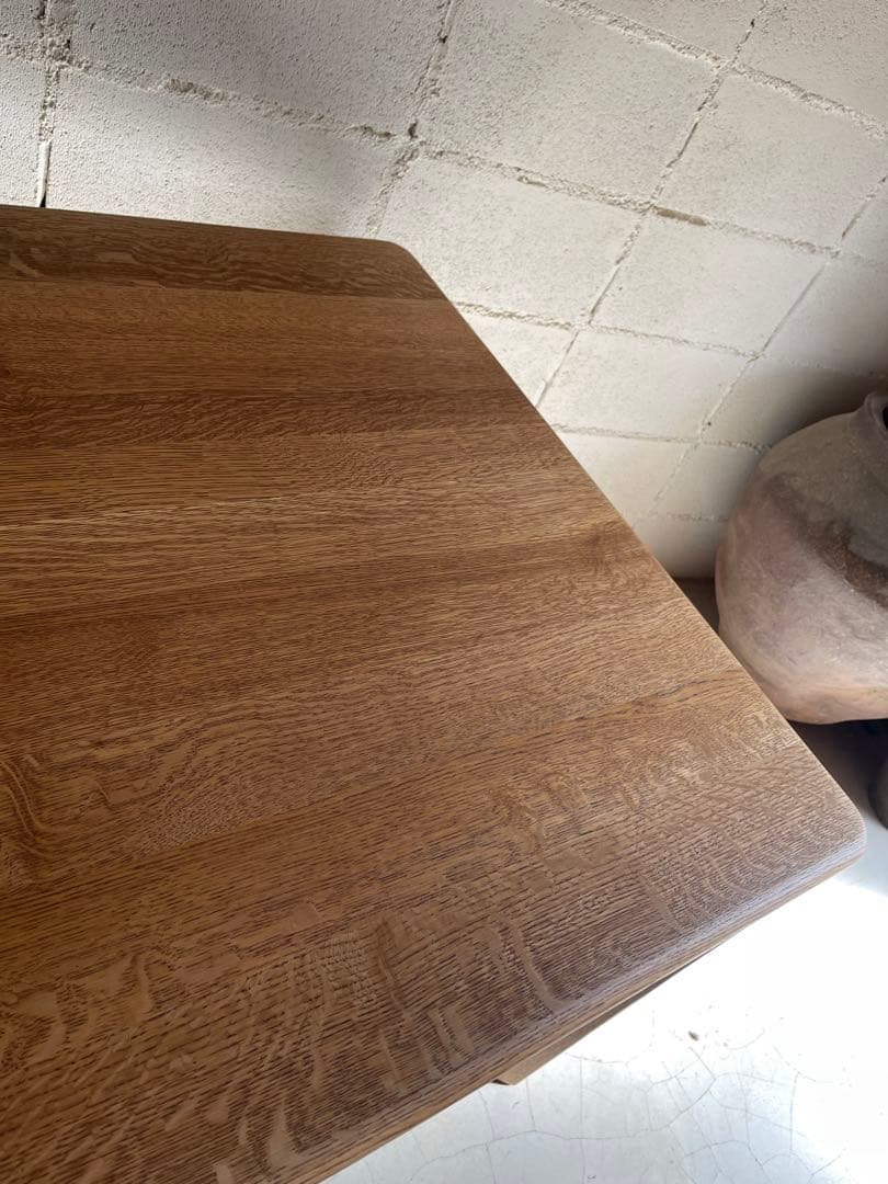 美品　希少　日進木工　天然木オーク無垢材　ヴィンテージ　ダイニングテーブル