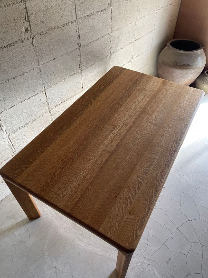 美品　希少　日進木工　天然木オーク無垢材　ヴィンテージ　ダイニングテーブル
