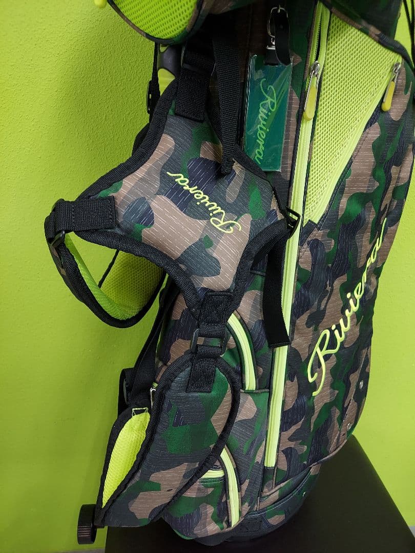 MN-2302-160☆Riviera リビエラ　キャディバッグ　スタンド　迷彩