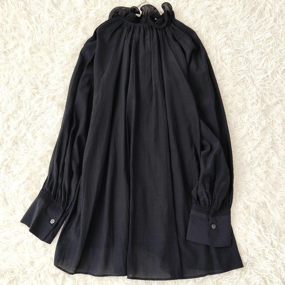 843 ジャーナルスタンダードレサージュ フリルカラーリボンブラウス リボン F