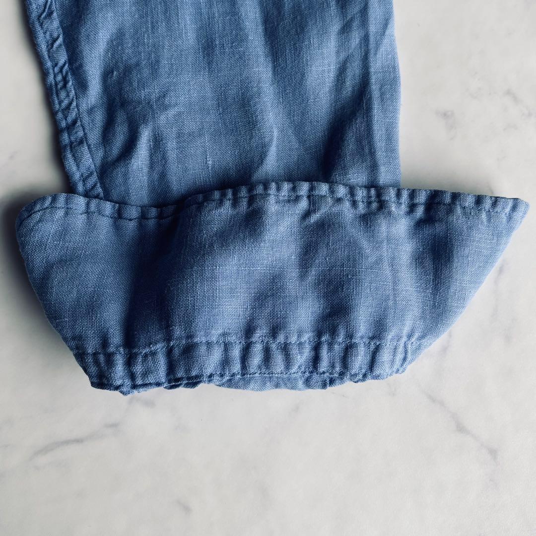 RALPH LAUREN リラックスフィット シャツ ポニー刺繍 リネン