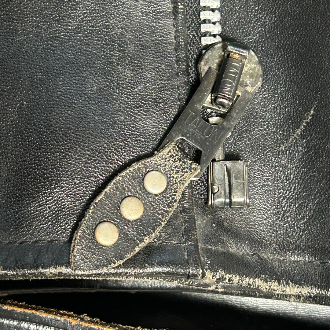 希少　旧リアルマッコイズ　xハーレーダビッドソン　肉厚ホースハイド　ムートン襟