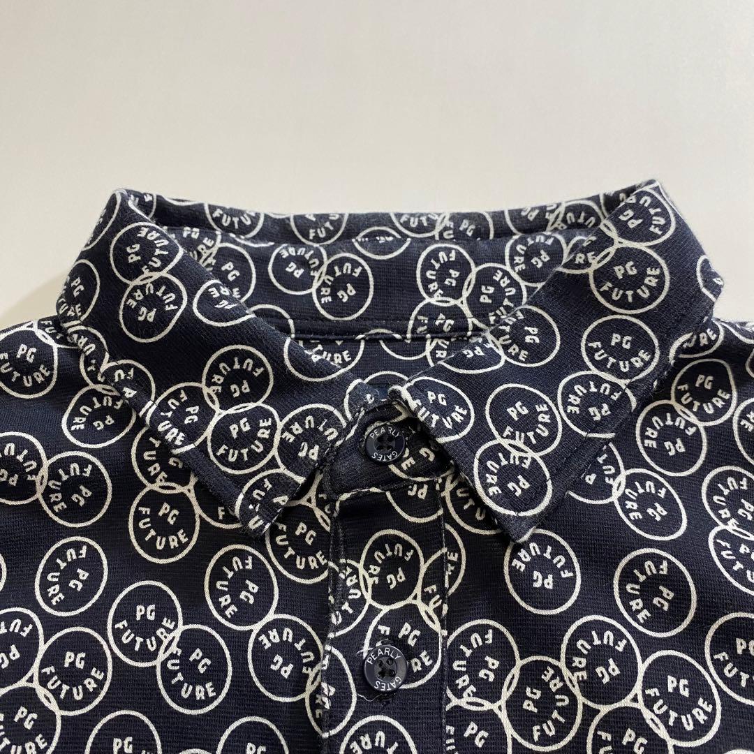 PEARLY GATES パーリーゲイツ プルオーバー シャツ 長袖 ポロ 総柄