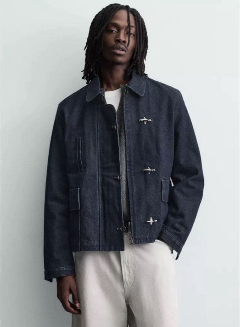 ZARA トグルボタンデニムジャケット L