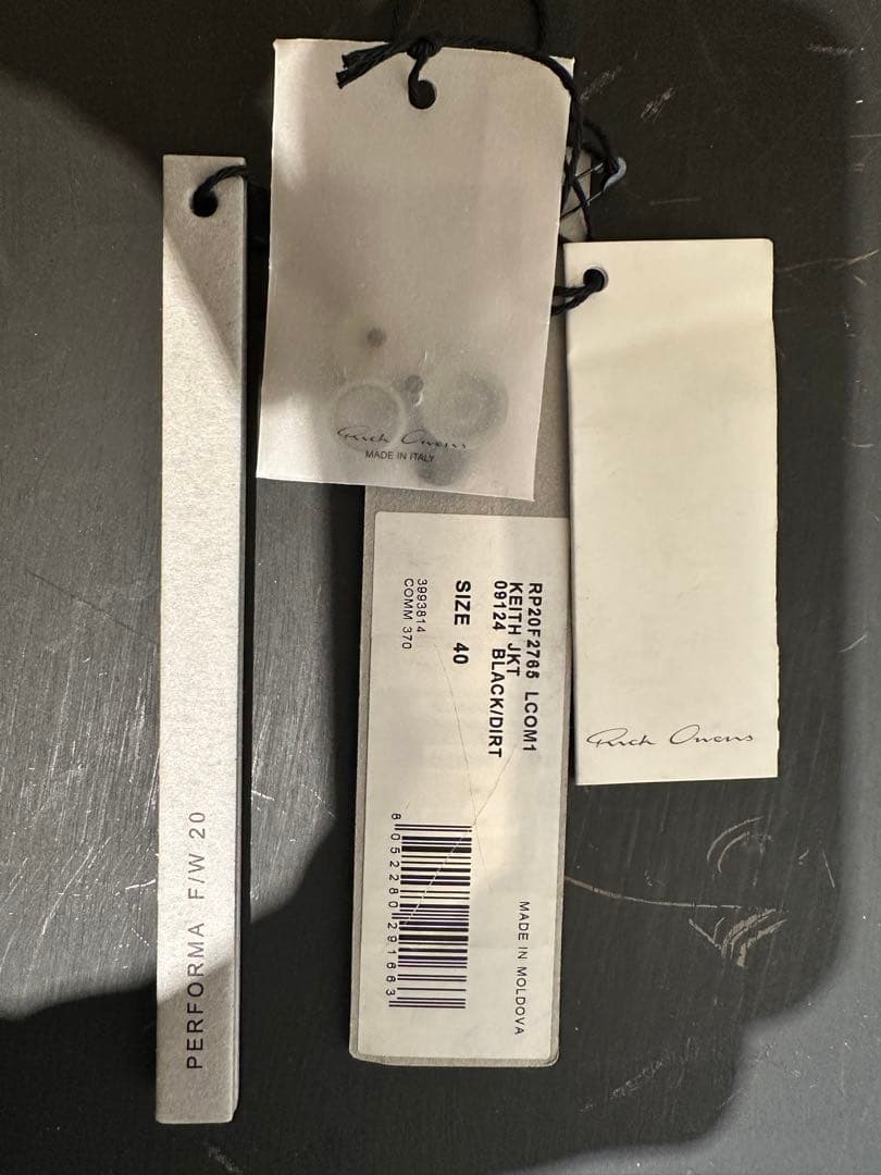 ジャケット・アウター Rick Owens 20AW KEITH JACKET