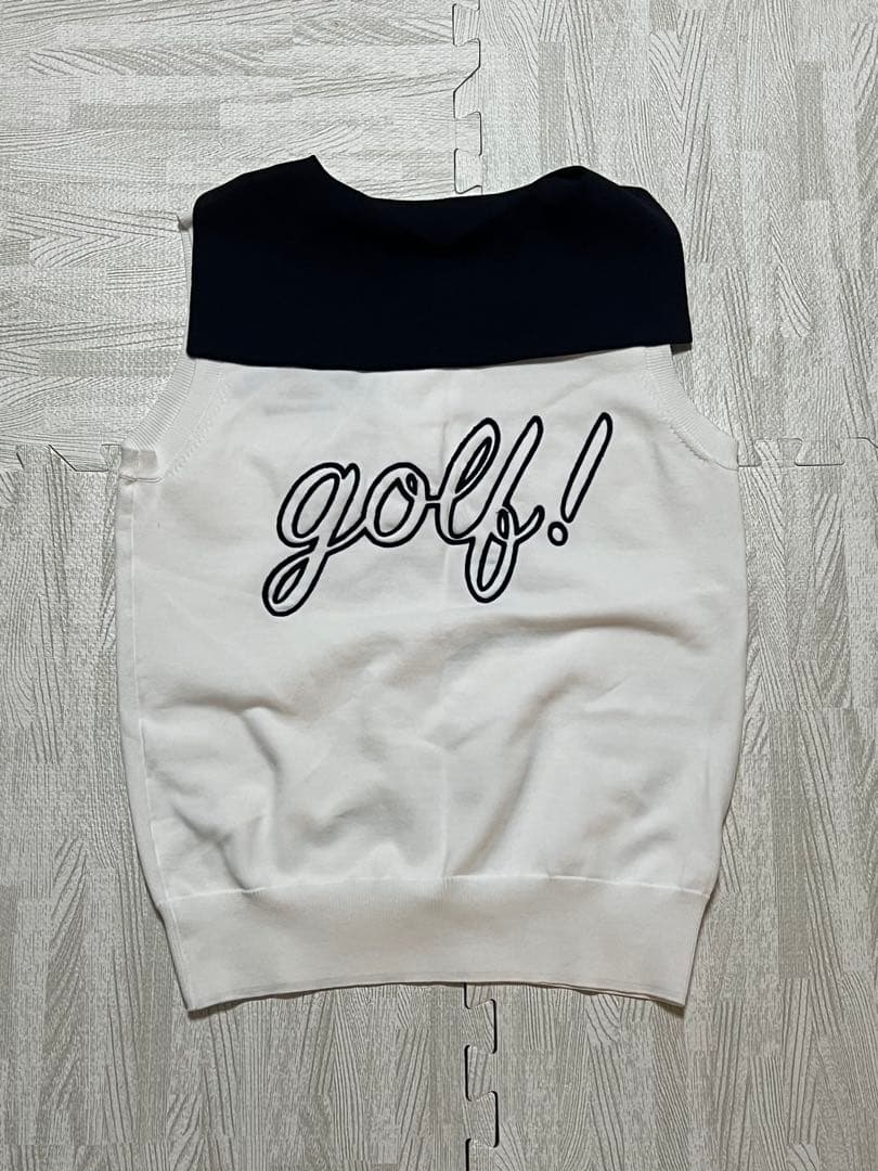 JACK BUNNY GOLF ノースリーブハーフジップシャツ