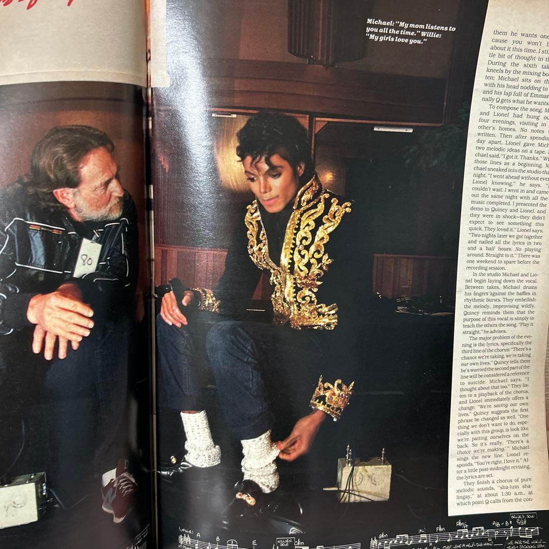 貴重⭐️1985年（昭和60年）雑誌ライフ　マイケルジャクソン他豪華メンバー表紙