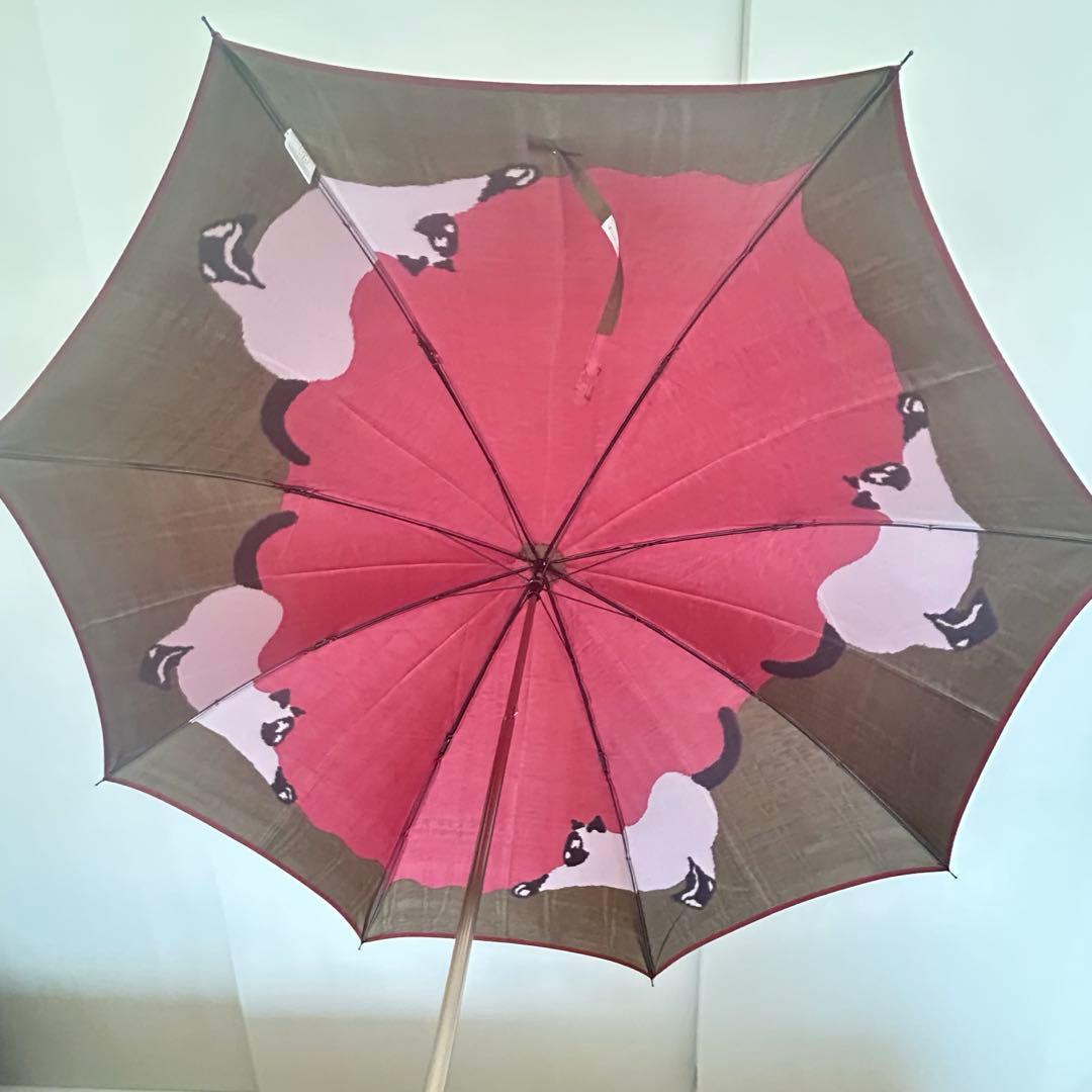 Mont Blanc モンブランヤマグチ 高級美術洋傘 裏ほぐし織り　猫　日本製