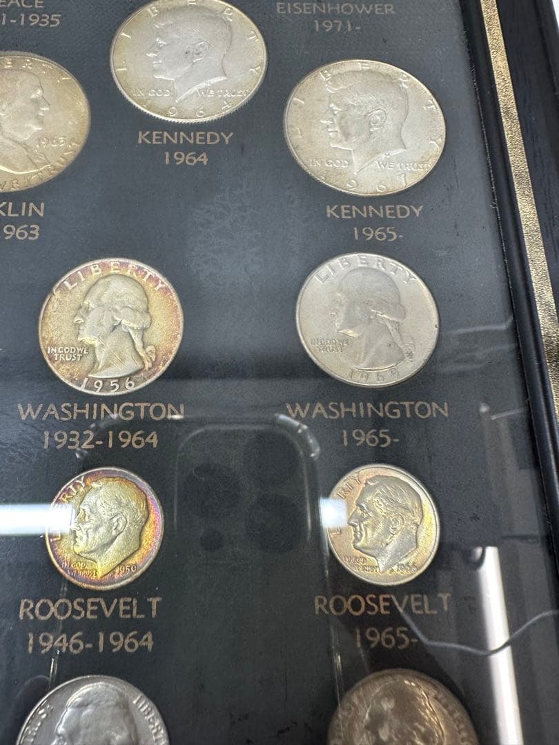 額入りアメリカ20世紀硬貨セット　銀貨