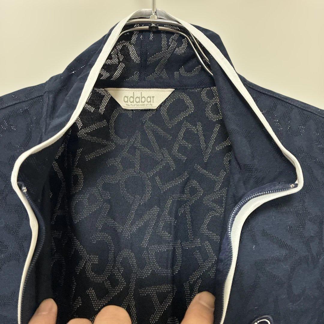 【日本製】adabat アダバット　ゴルフ 半袖 ハーフジップ シャツ M 美品