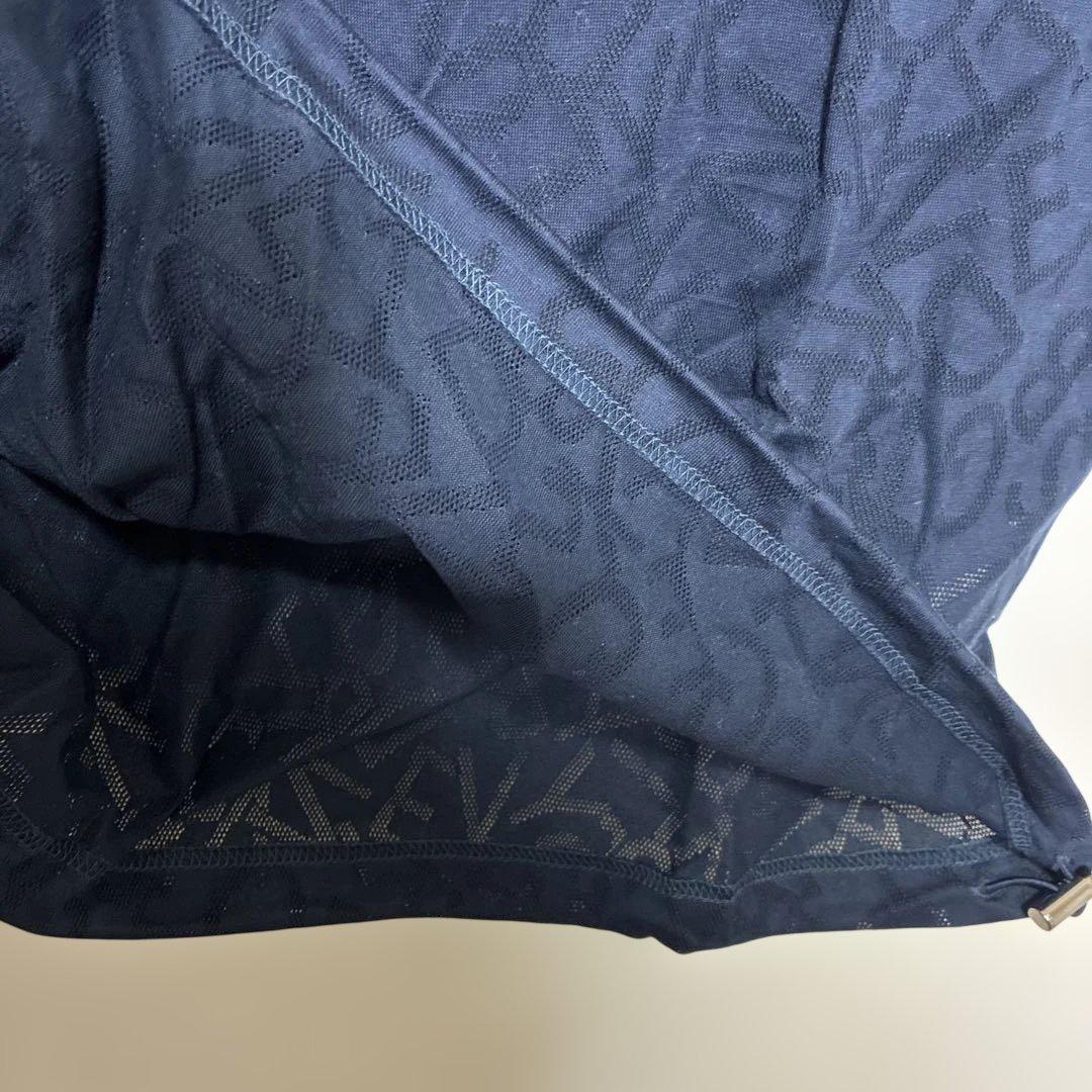 【日本製】adabat アダバット　ゴルフ 半袖 ハーフジップ シャツ M 美品