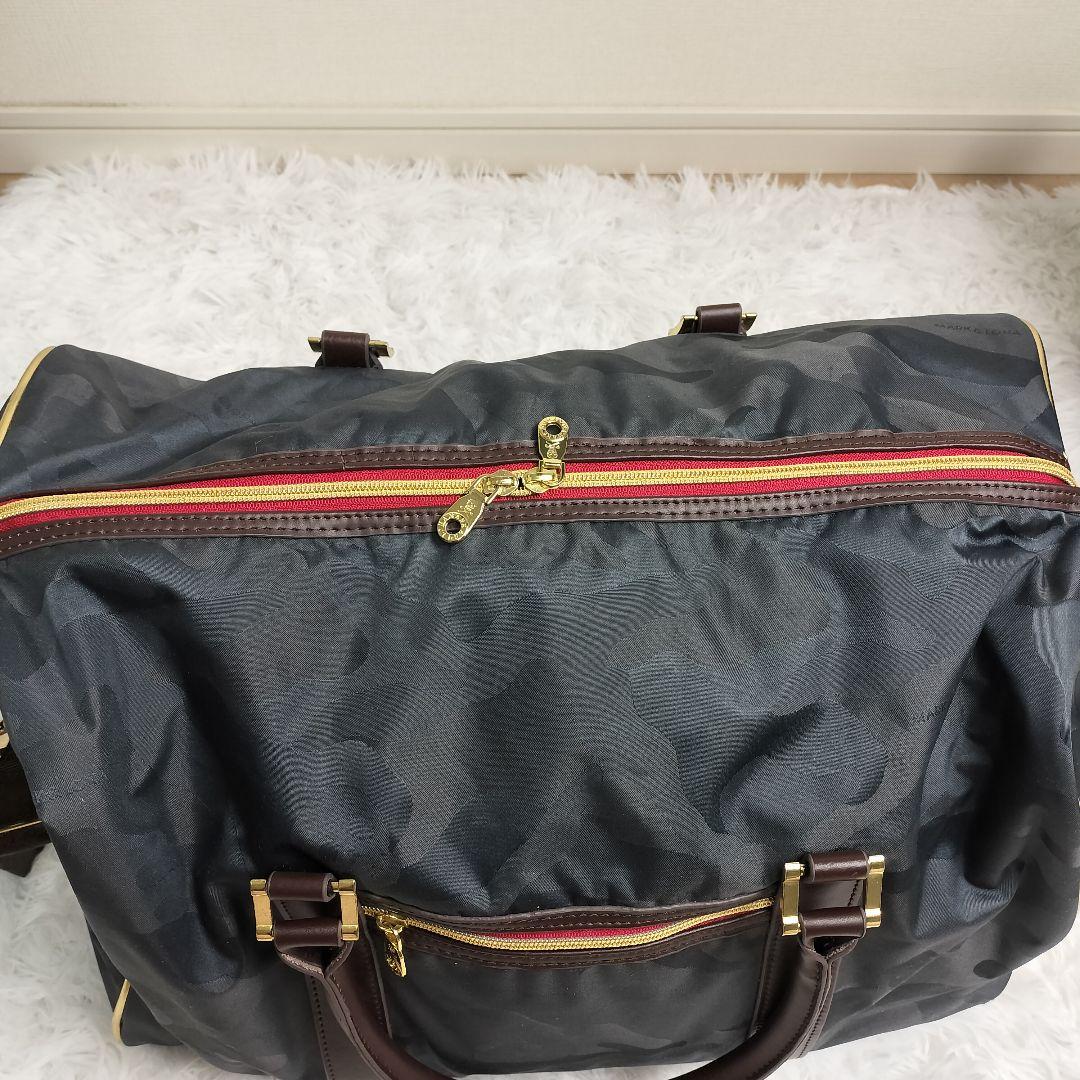 マークアンドローナ ボストンバッグ スカル ダークグレー ゴルフバッグ 靴入れ付