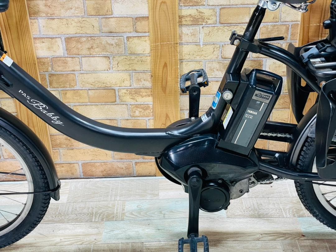 値上直前 ブラック 最高峰バビー ヤマハ 子供乗せ電動アシスト自転車 H3761