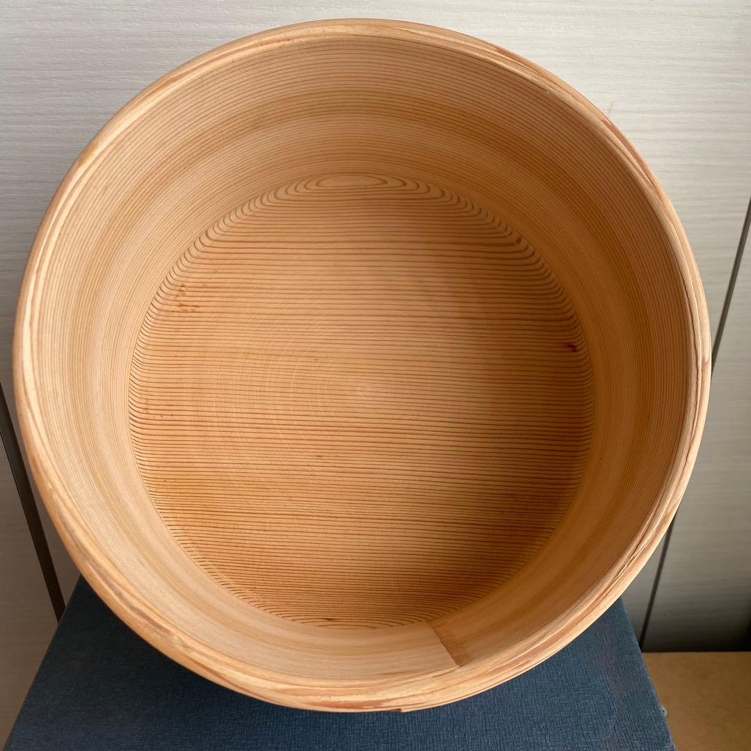 希少　最高級天然秋田杉　柴田慶信商店　曲げわっぱ　おひつ　7寸　5合　しゃもじ付