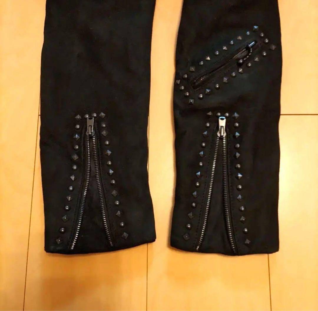 ナンバーナイン ドッキング 袖レザージャケット パーカー soloist 2