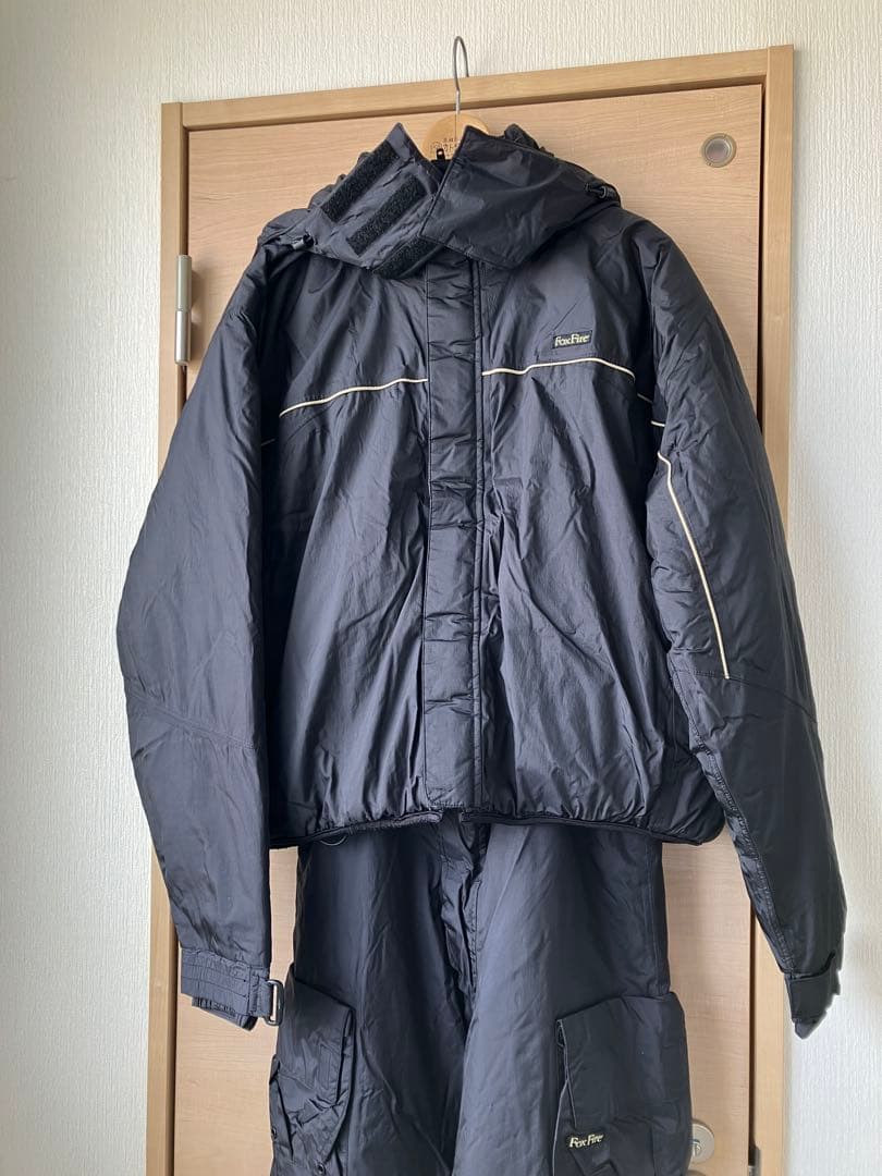 Fox Fire フィッシングスーツ ブラック 上下セット
