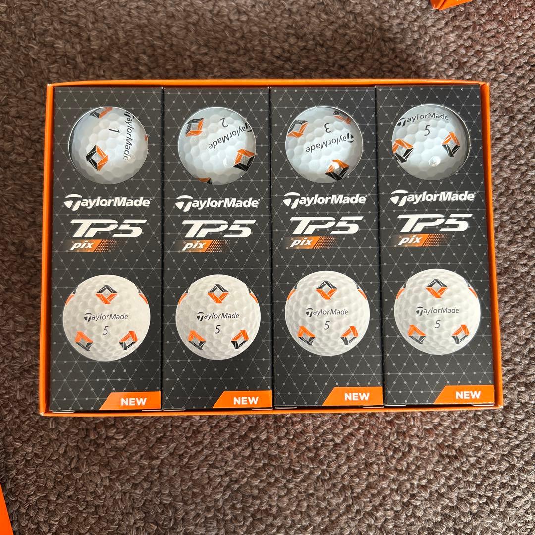 TaylorMade TP5 pix ゴルフボール 12個入り×2箱　2024年