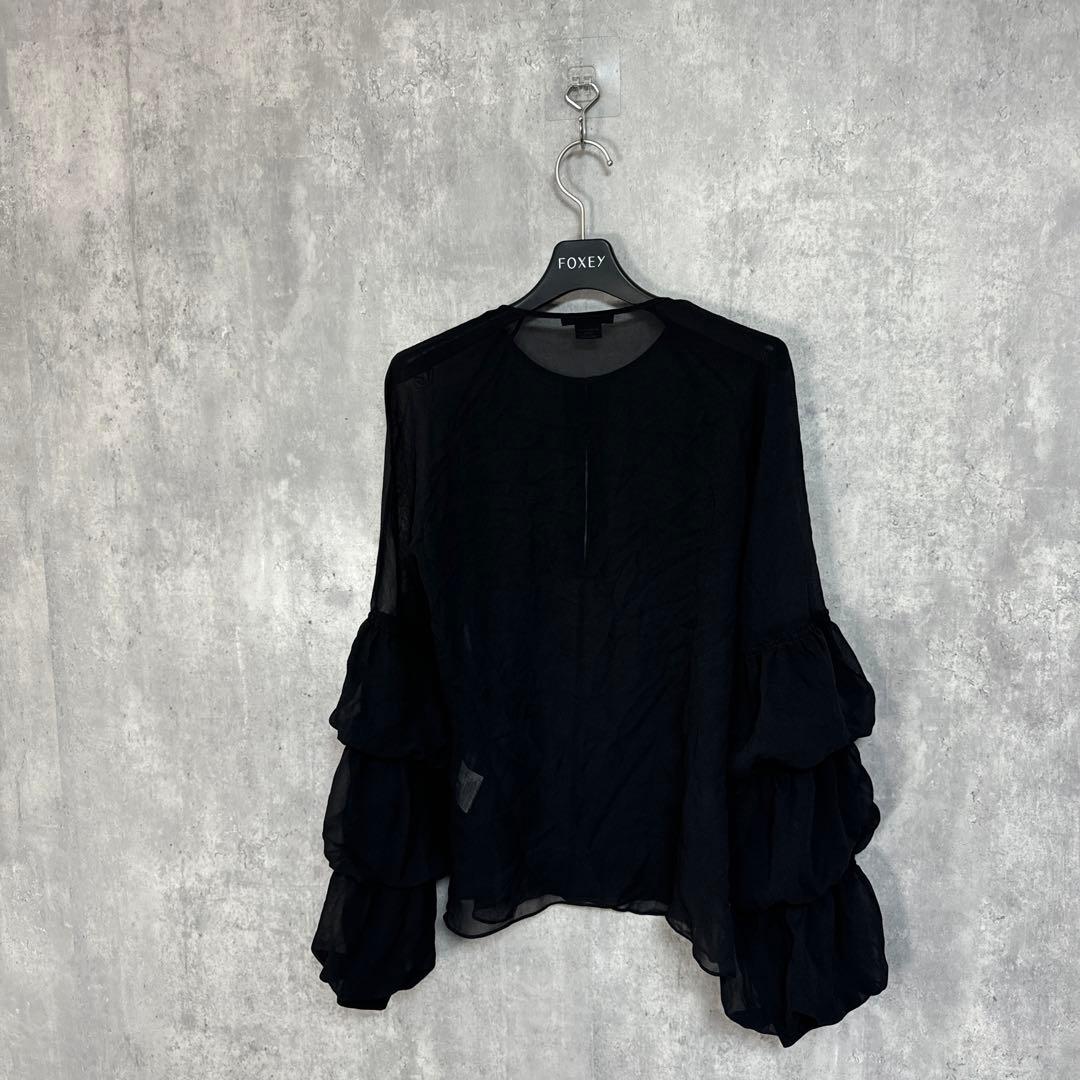 VIVIENNE TAM フリルスリーブ シルクブラウス 1