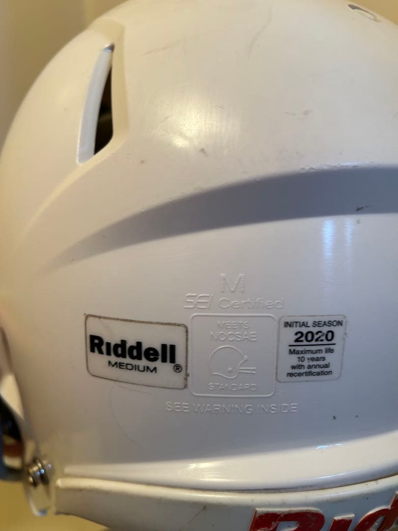 Riddell アメリカンフットボール ヘルメット スピード ホワイト M