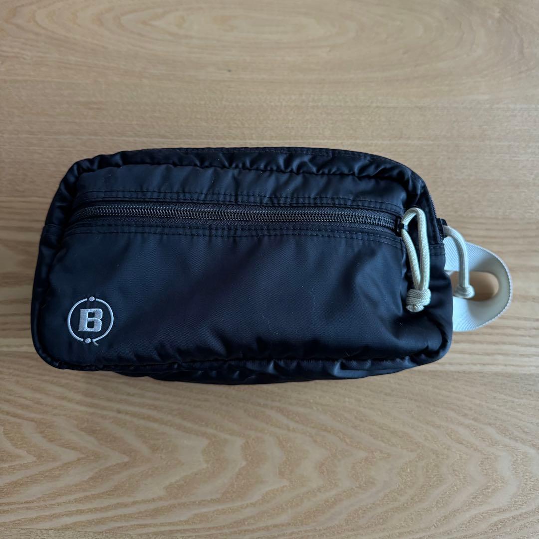 ブリーフィングゴルフ　ダブルジップポーチ ブラック