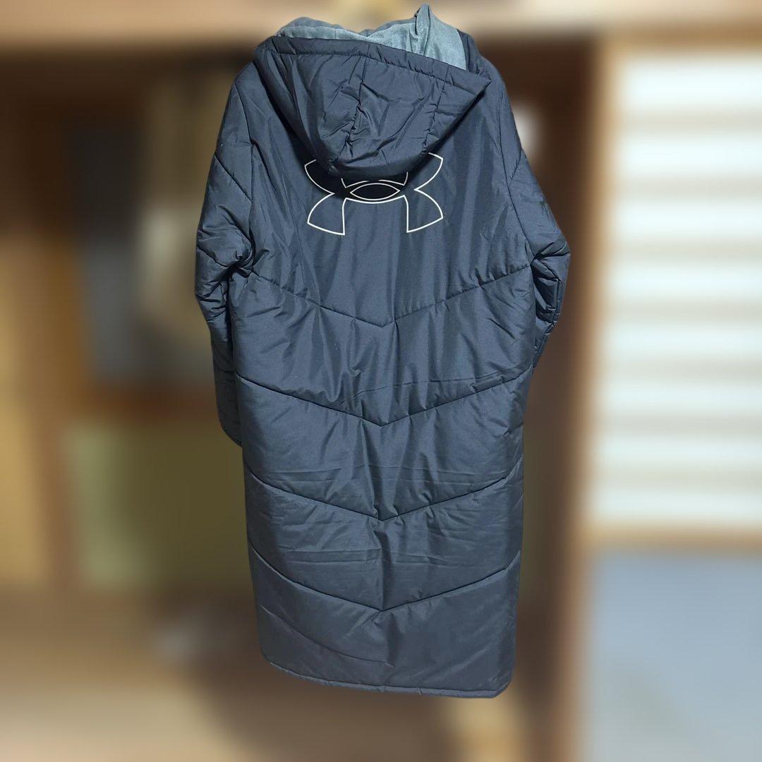 Under Armour 黒 ベンチコート フード付き