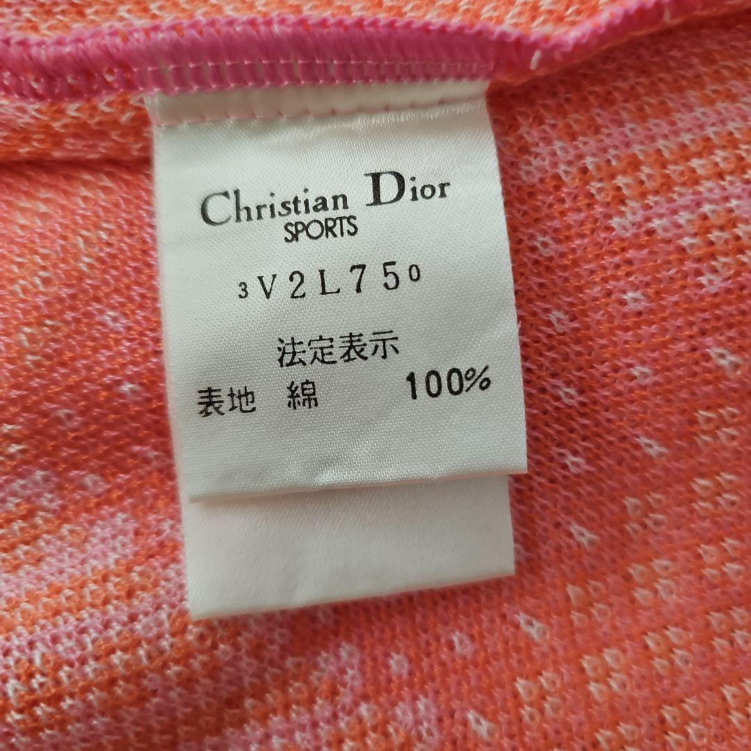 Christian Dior SPORTS チェック柄ニットベスト コットン M