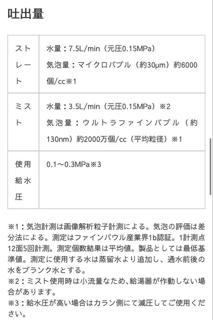 ミラブルPlusクリア シャワーヘッド