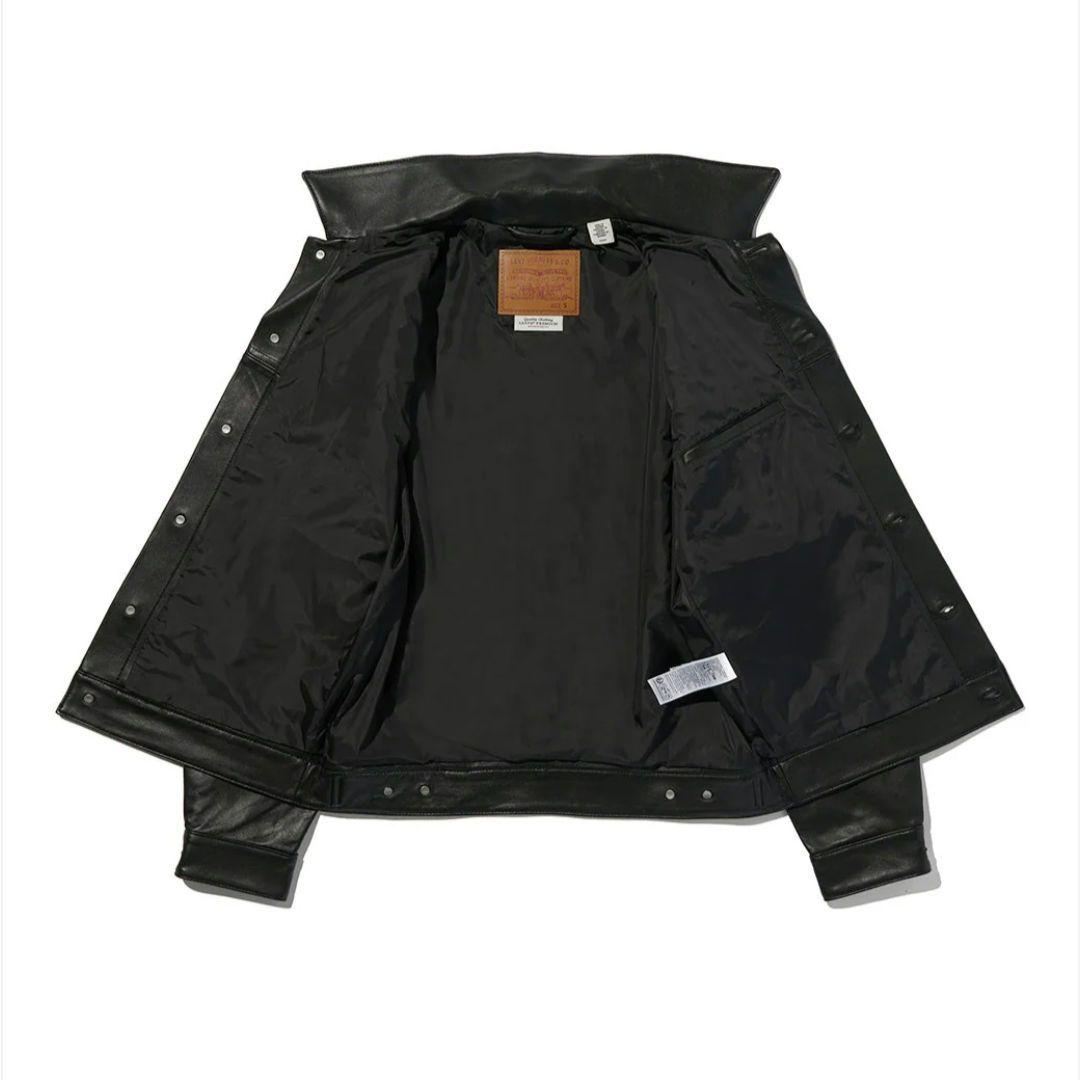 Levi's　プレミアムブラック　タイプⅡ　トラッカーレザージャケット