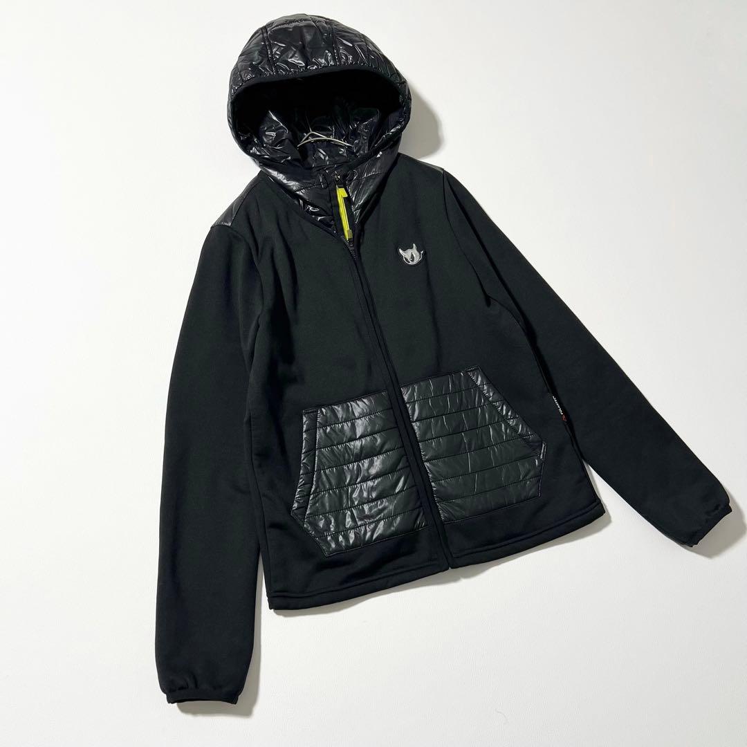 3373【美品】WAAC　中綿ジャケット ライナー脱着可能 黒　L