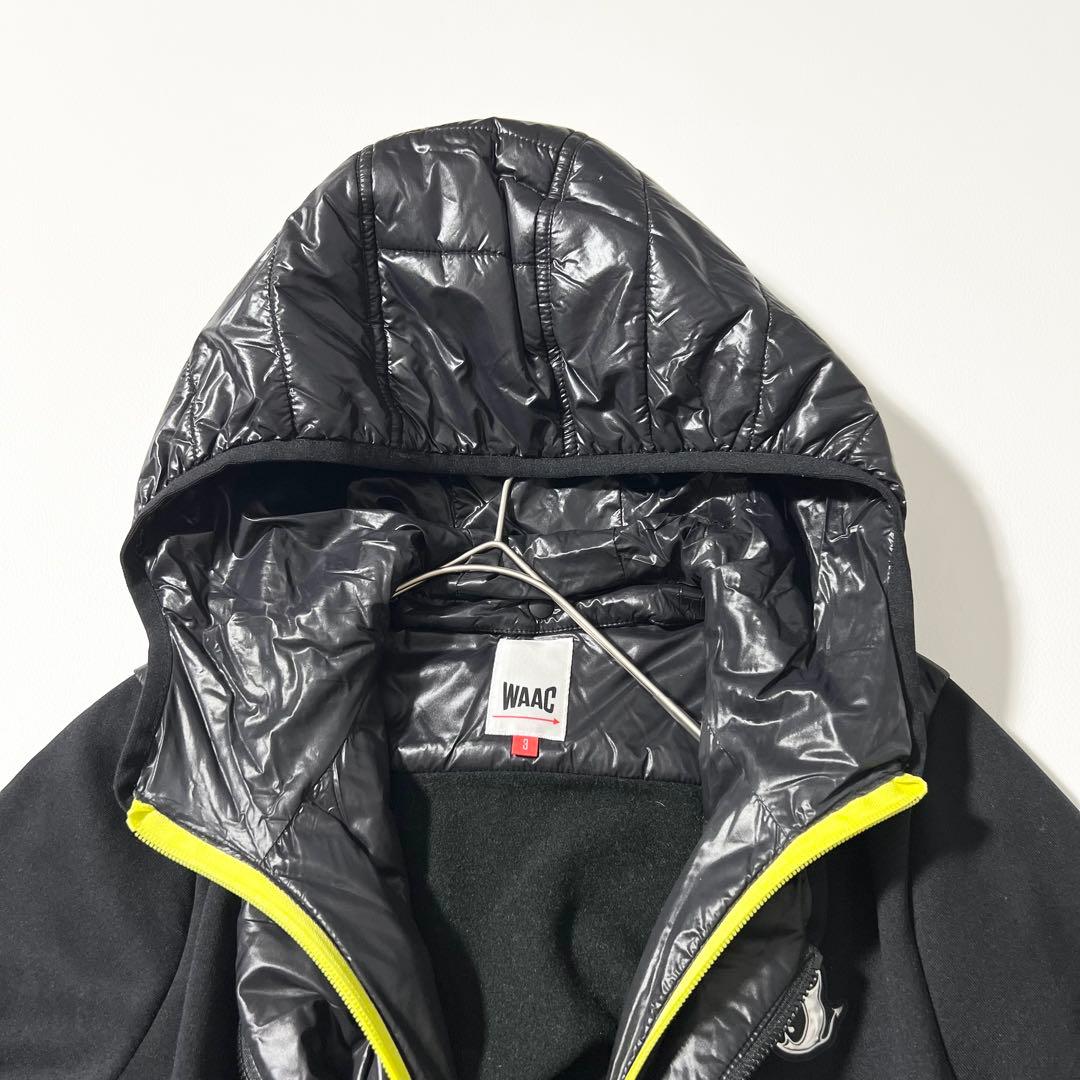3373【美品】WAAC　中綿ジャケット ライナー脱着可能 黒　L