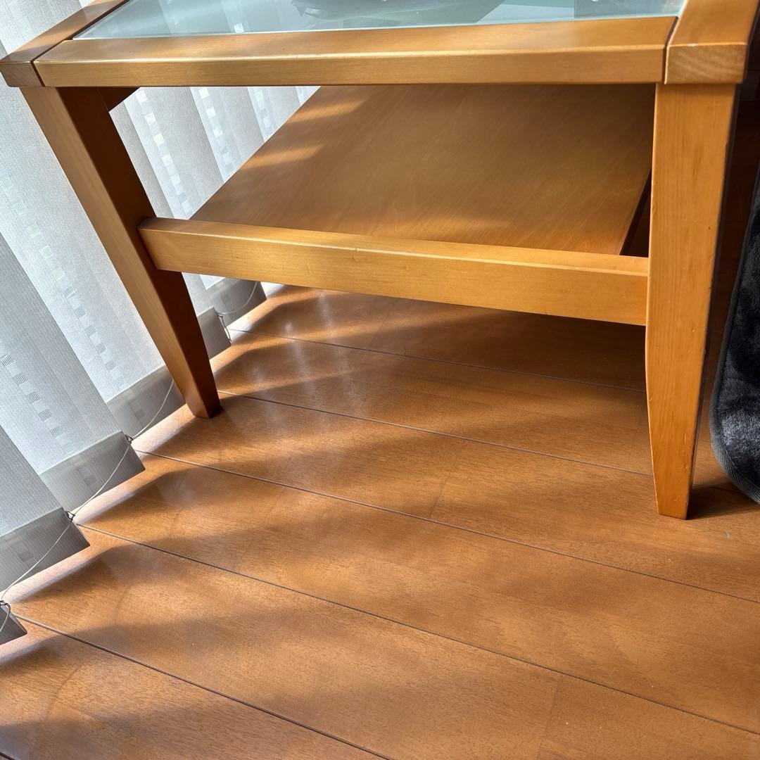 送料無料！！ガラス天板 ローテーブル センターテーブル ACTUS アクタス