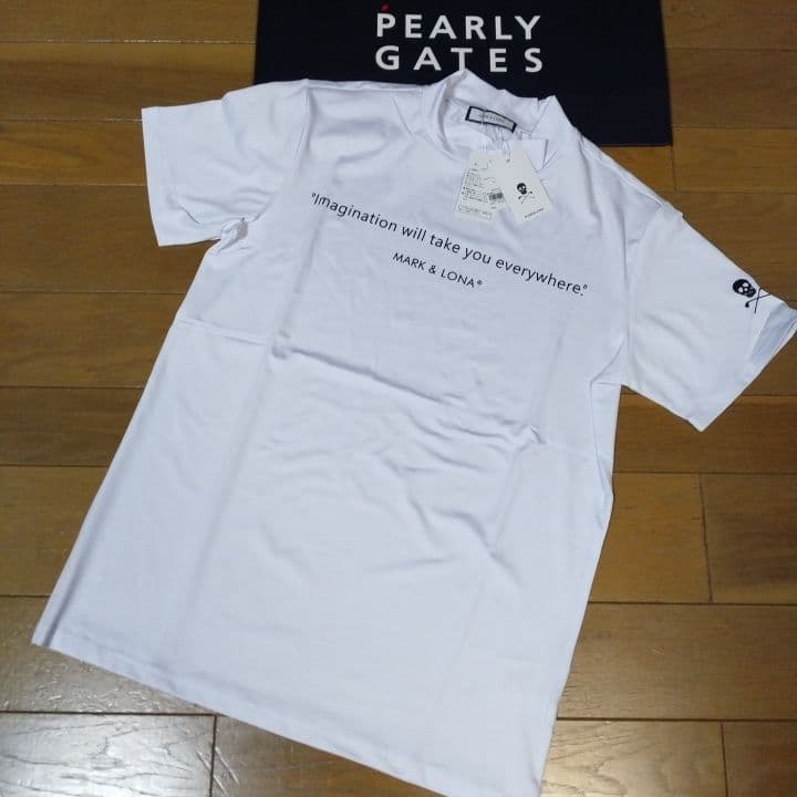 ⭐新品⭐未使用⭐マーク&ロナ⭐メンズ半袖モック⭐白⭐M⭐LL⭐