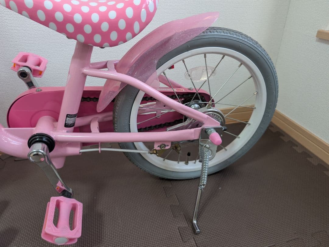 ミニーマウス デザイン 子供用自転車 ピンク