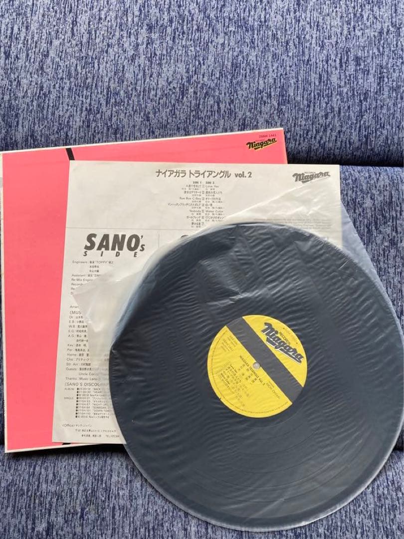 レコード　山下達郎メロディーズ　ナイアガラトライアングルVOL2 ビンテージ