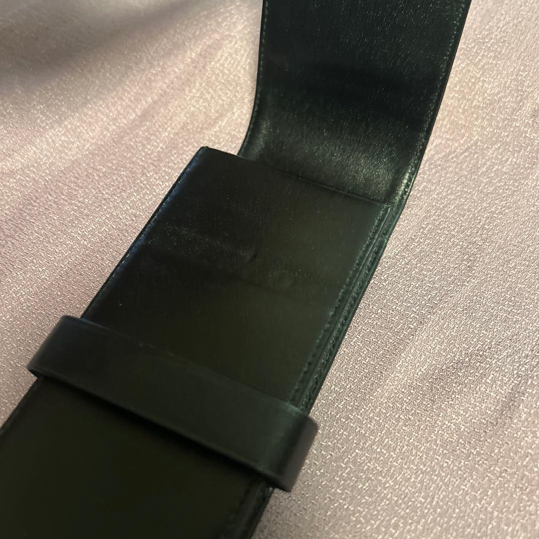 モンブラン 黒 レザーペンケース　3本差し
