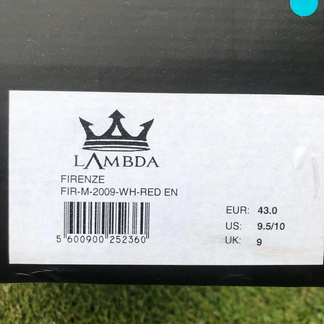 ハンドメイド 防水 ゴルフシューズ レッド/ホワイト