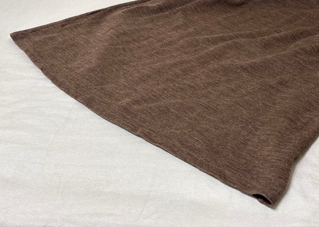 人気品✨美品　中川政七商店 ブラウン 綿ウール接結のロングワンピース