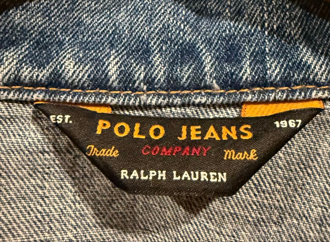 ポロジーンズ 三角タグ デニムジャケット　XL