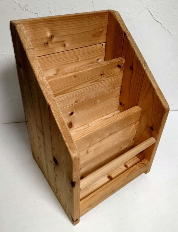 は*こ様 天然木 オープンシェルフ 3段ボックス ウッドラック小物入れ マガジン