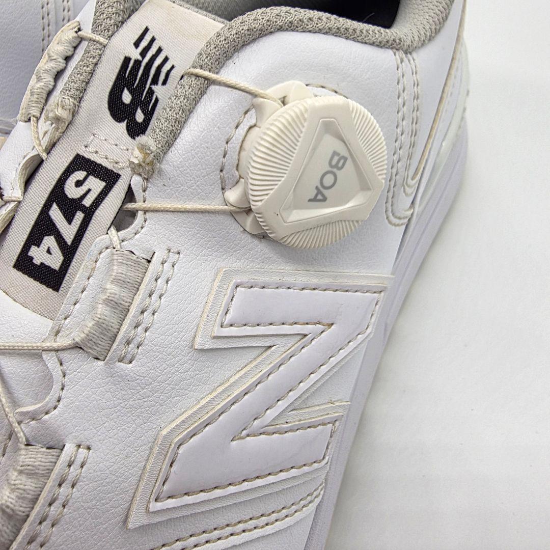 ニューバランス ゴルフシューズ BOAダイヤル式スパイク ホワイト28cm