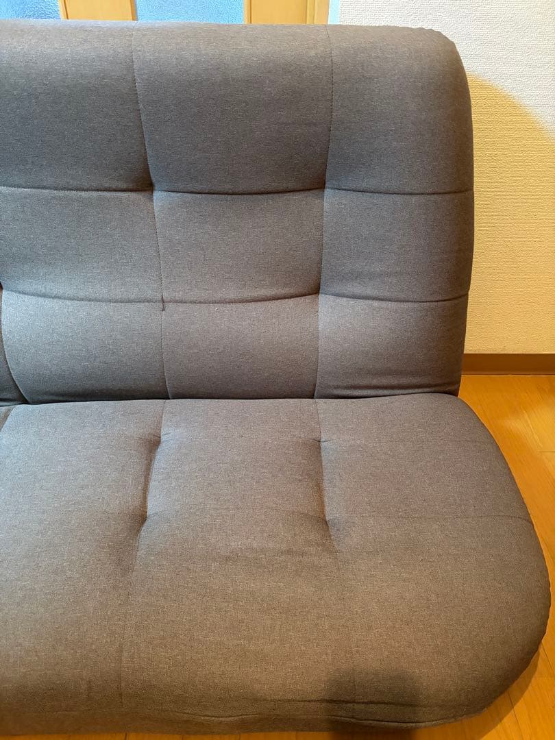 グレー 2人掛けソファ 北欧リクライニングソファ ポケットコイル